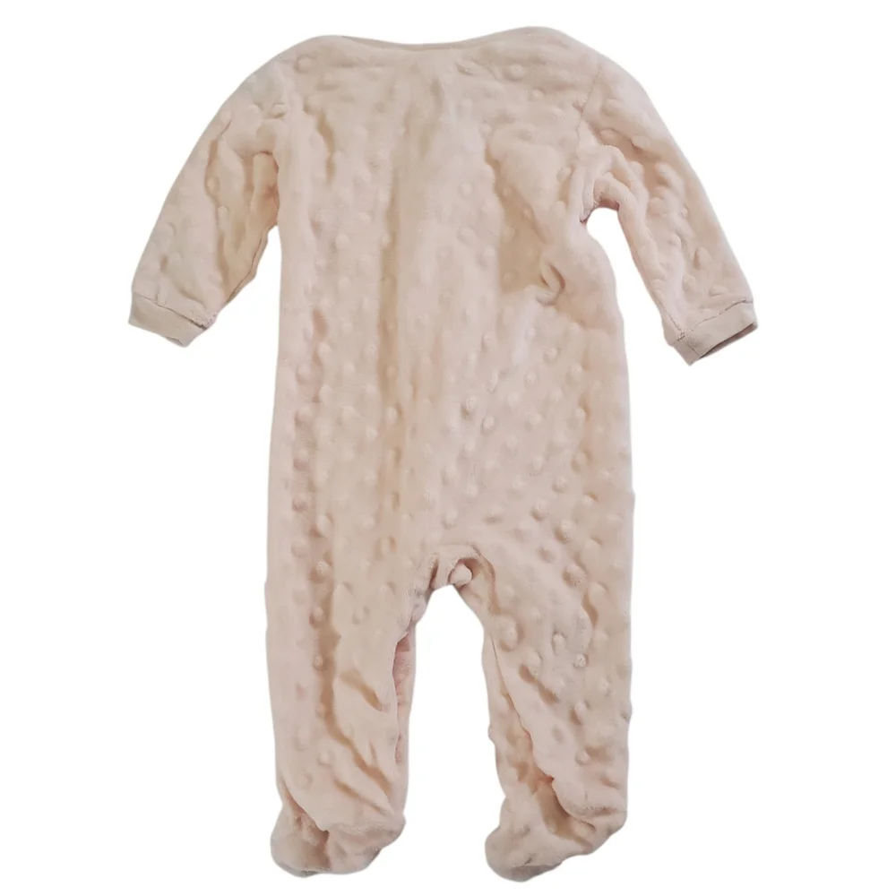 K1157 * Disney Baby Winnie the Pooh Footed Bodysuit Light Pink Size 0/3M - Picture 3 of 8